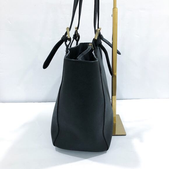 Tory Burch Emerson Black Saffiano Leather Tote Bag - Picture 6 of 11